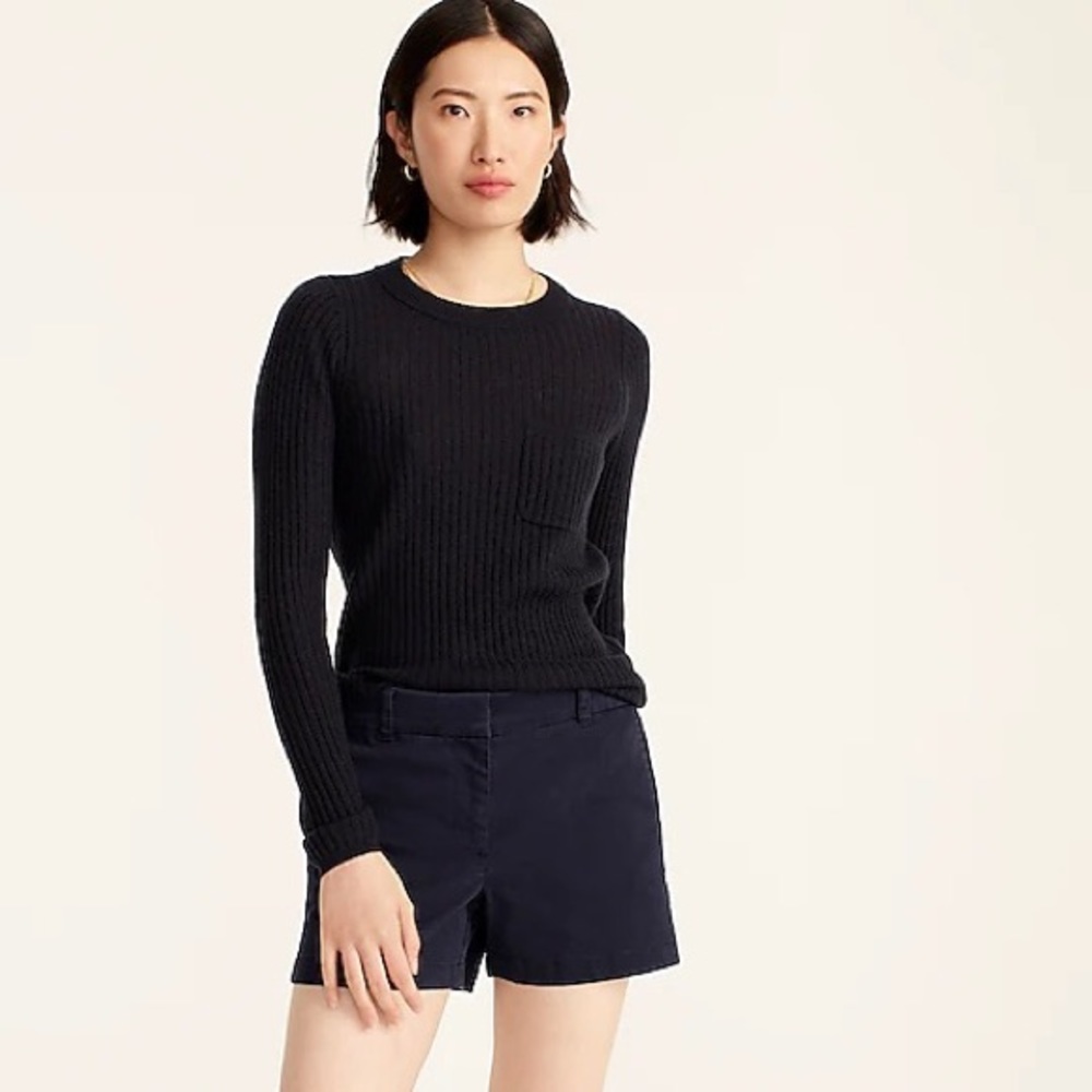 NWT J Crew 4" Stretch Chino Short in Navy Size 0